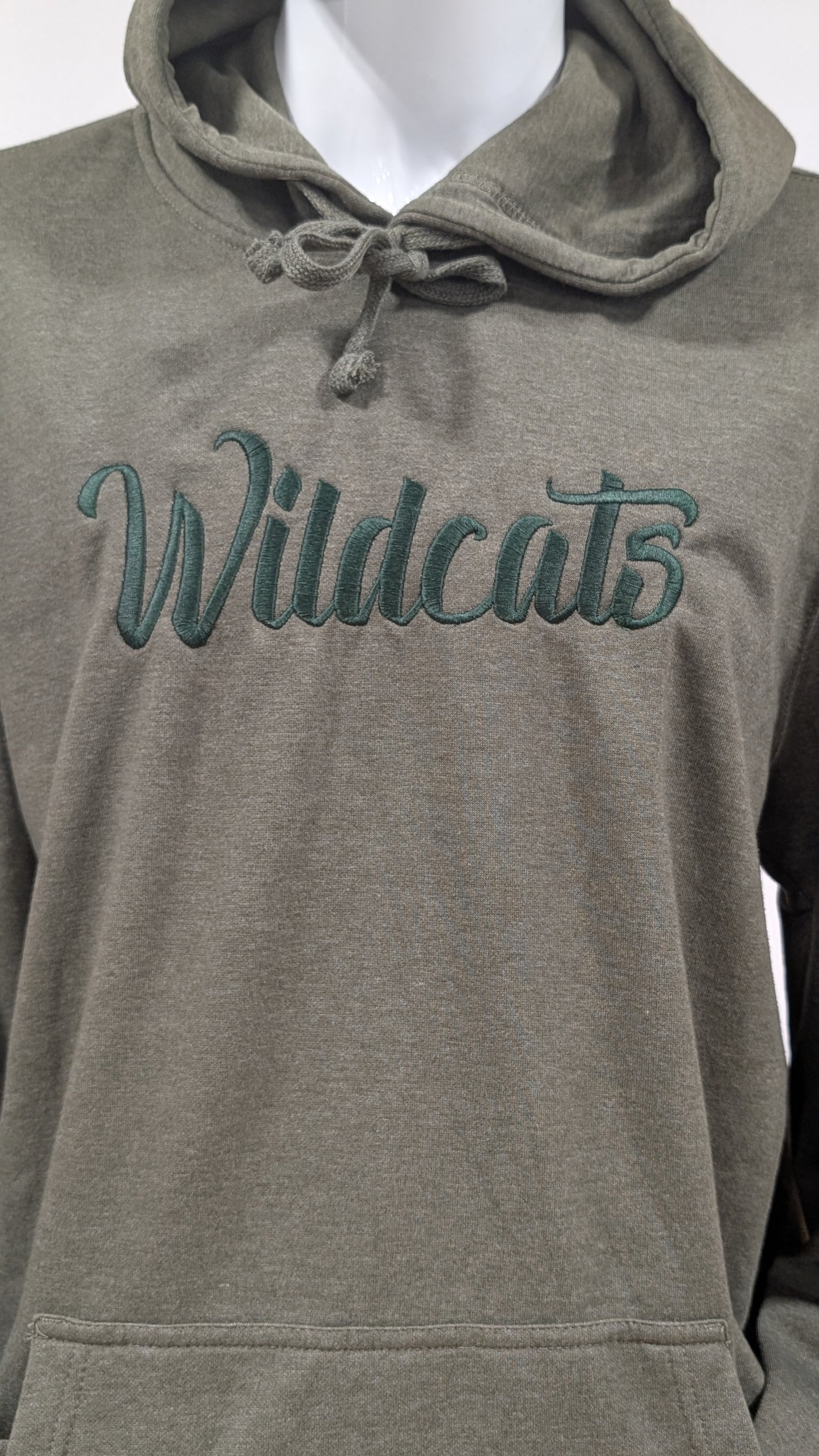 Heathered Olive Wildcats Embroidered Hoodie