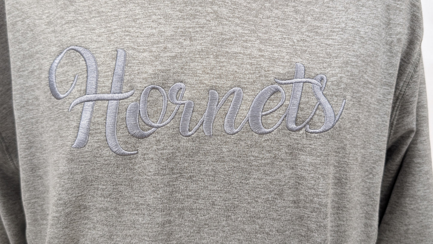 Grey J America Hornets Embroidered Hoodie