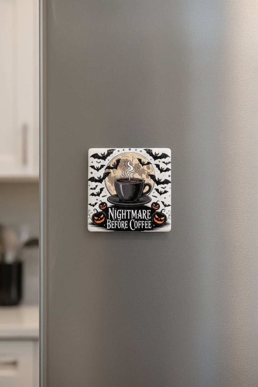 Nightmare Before Coffee Magnet