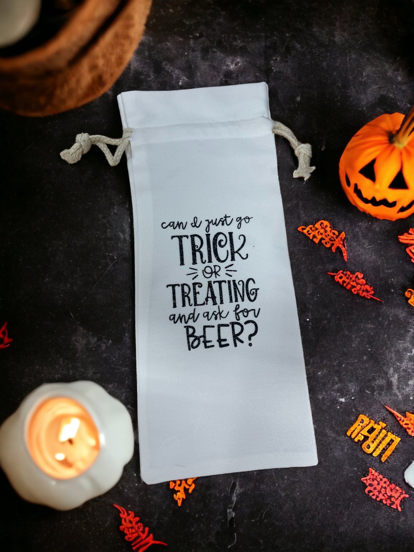 Can I just go trick or treating and ask for beer- adult halloween trick or trick "bag"