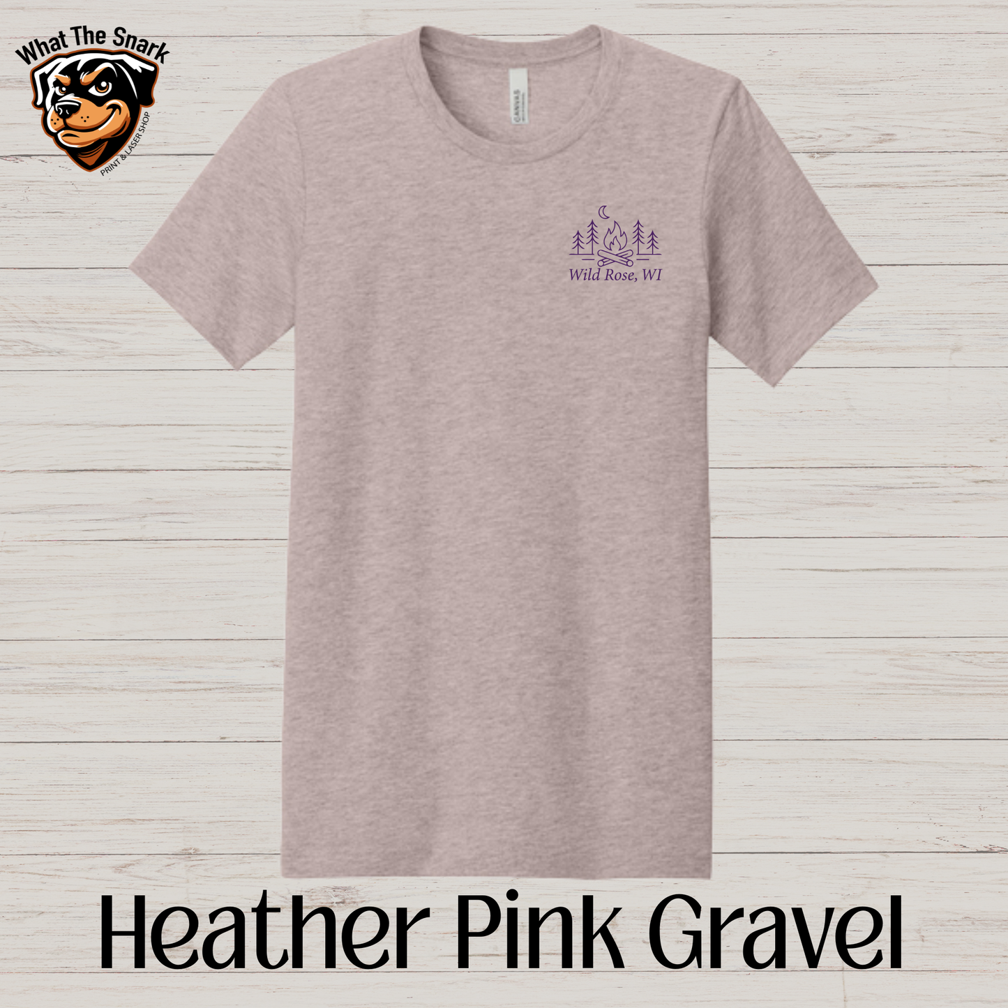 Wild Rose Campfire T-Shirt Front and Back