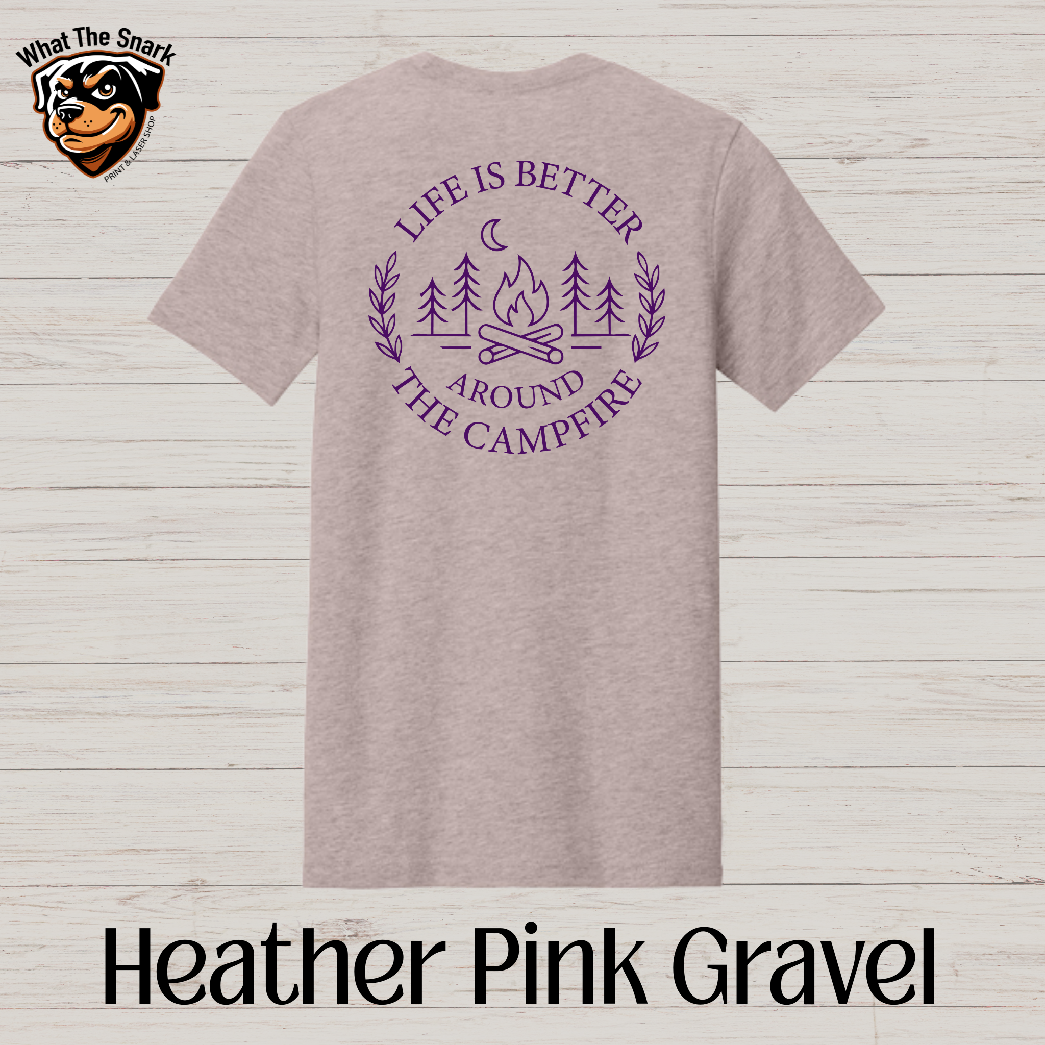 Wild Rose Campfire T-Shirt Front and Back