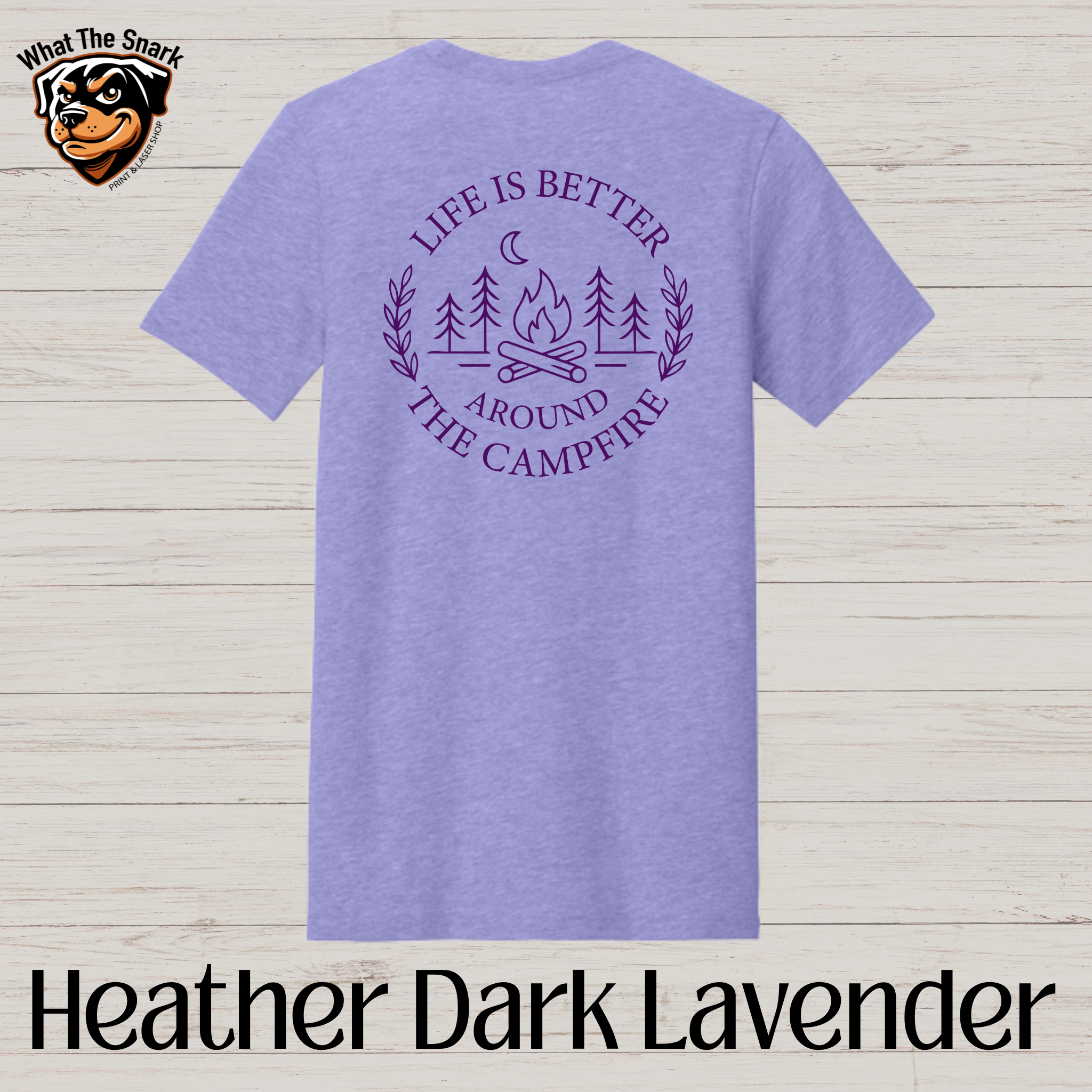 Wild Rose Campfire T-Shirt Front and Back