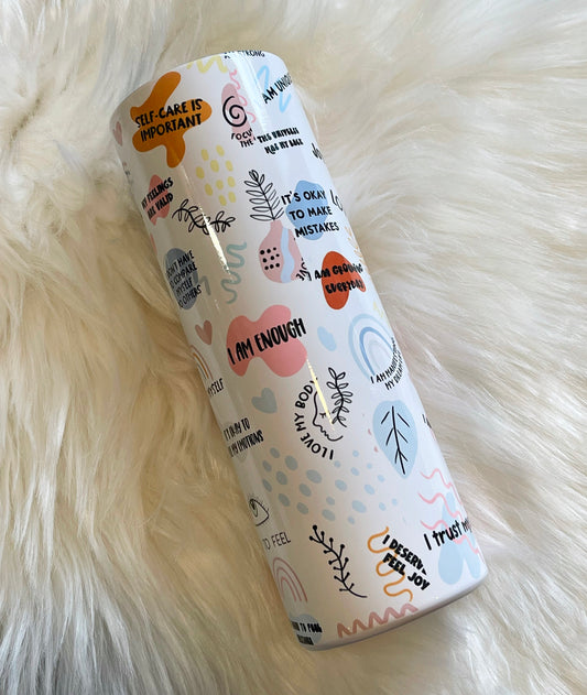 My Daily Affirmations 20oz Glossy Tumbler