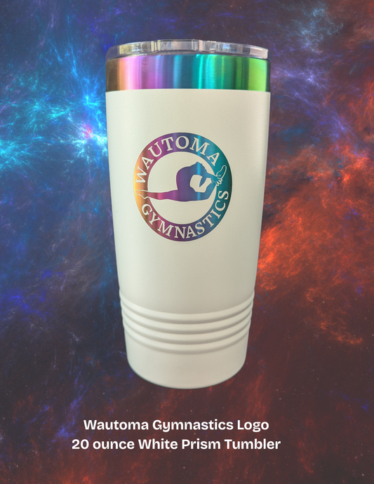 Wautoma Gymnastics Logo Tumbler