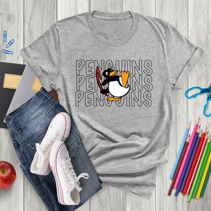 Penguins Outlined Tee