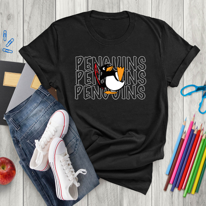 Penguins Outlined Tee