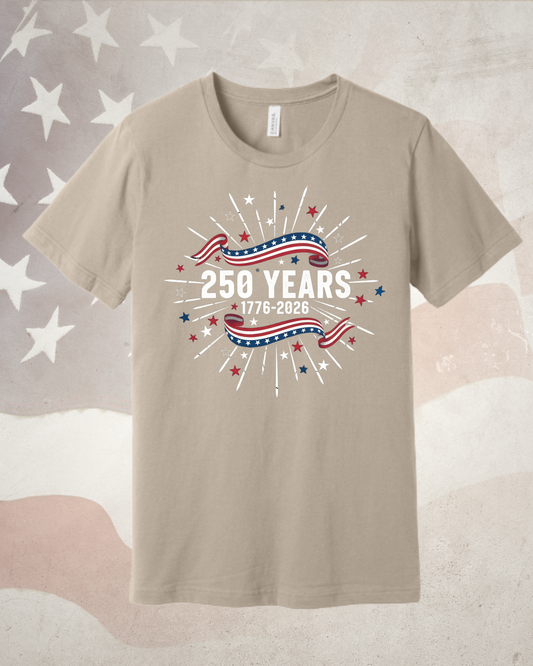 The "Spark the Celebration" 250 Years Tee