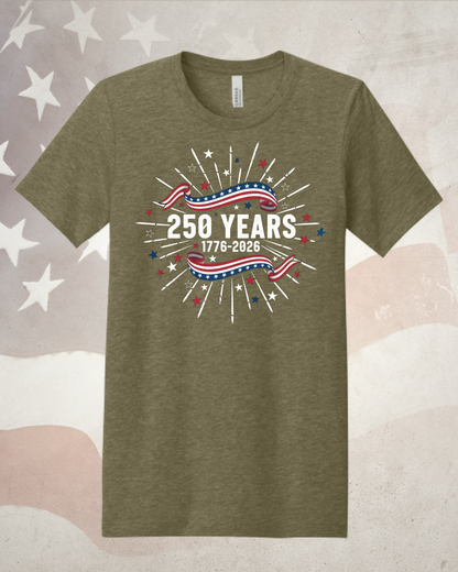The "Spark the Celebration" 250 Years Tee