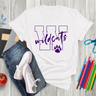 Wildcats Paws & Script Tee