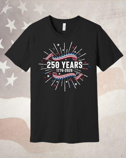The "Spark the Celebration" 250 Years Tee