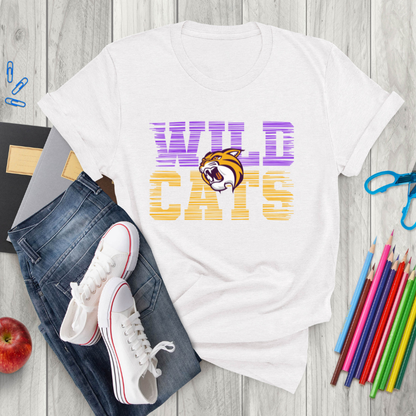 Wildcats Grunge Mascot Tee