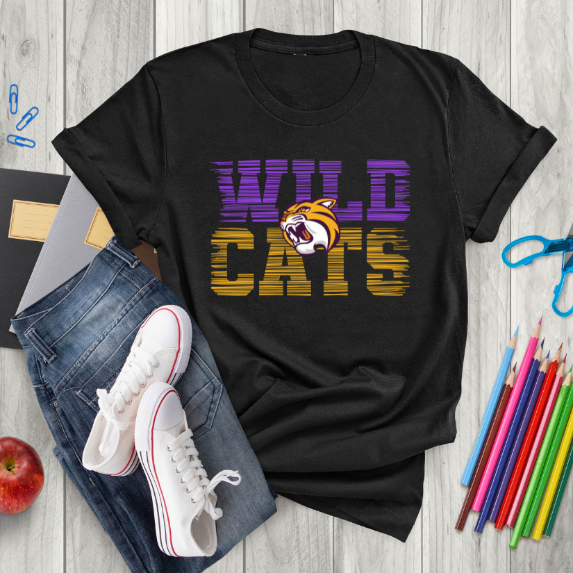 Wildcats Grunge Mascot Tee