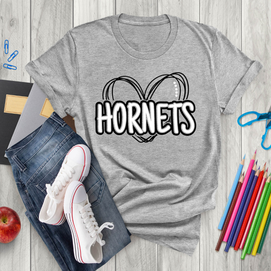 Hornets Have Heart Tee