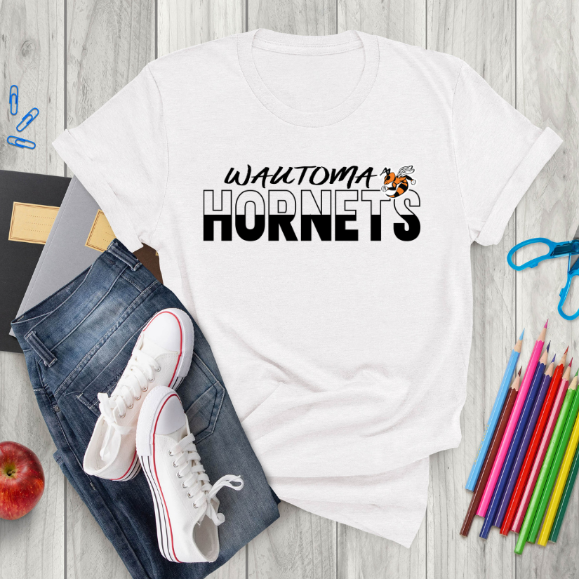 Wautoma Hornets Block Tee
