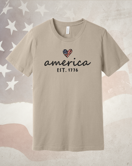 The "Heart of America" Minimalist Tee