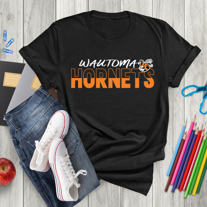 Wautoma Hornets Block Tee