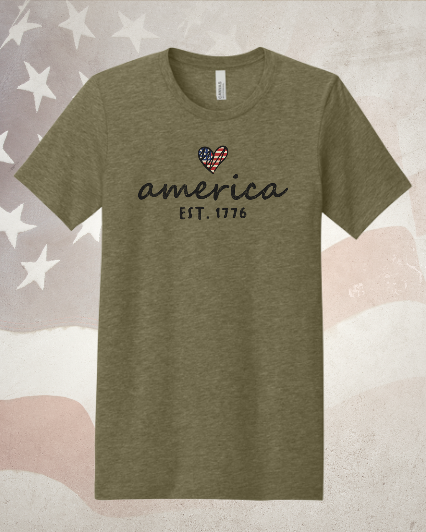 The "Heart of America" Minimalist Tee