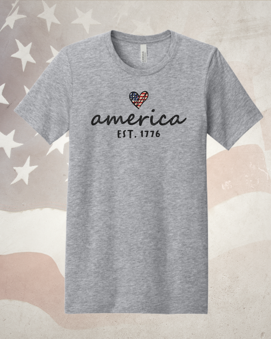 The "Heart of America" Minimalist Tee