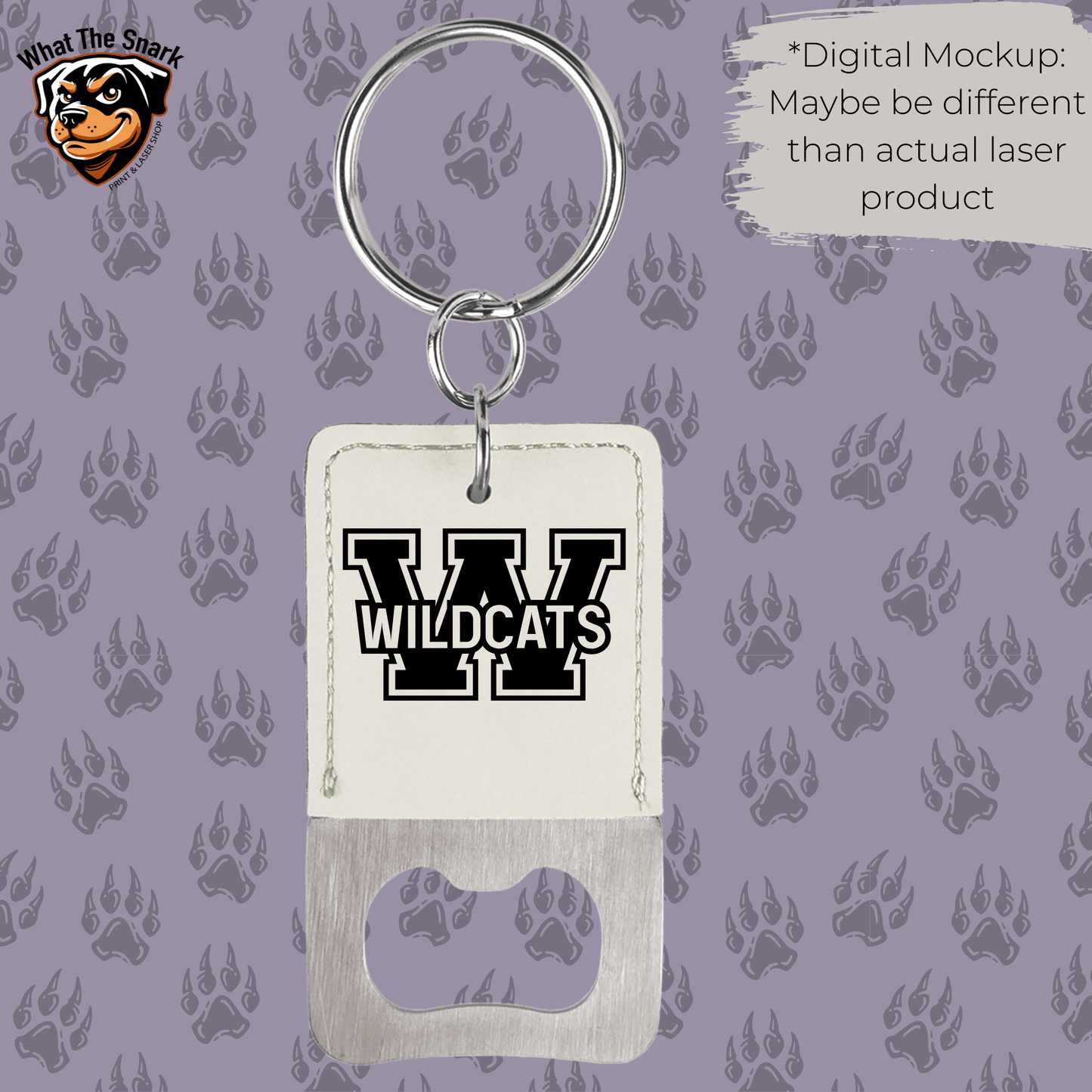Wildcats Bottle Opener Keychain