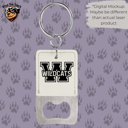 Wildcats Bottle Opener Keychain