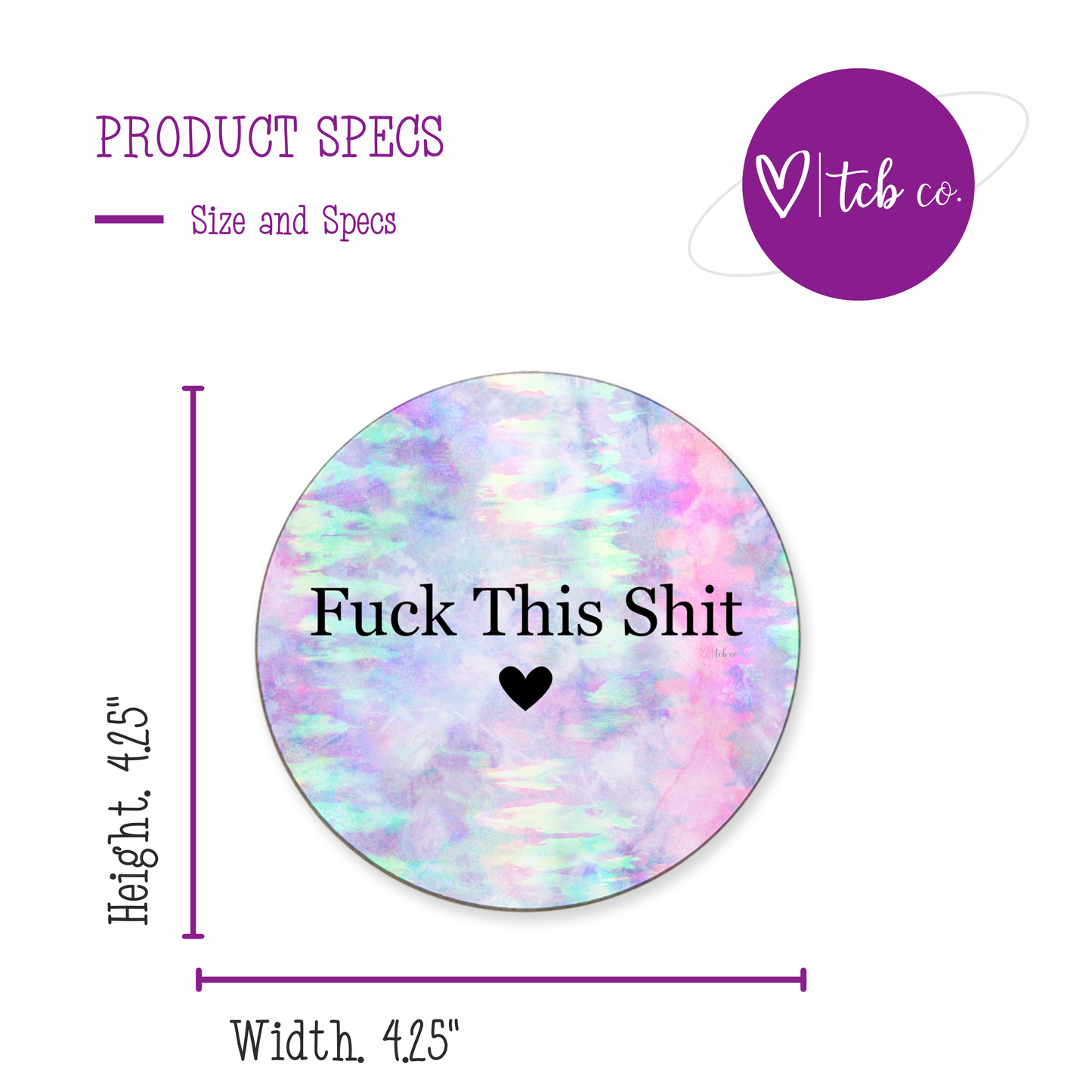 Fuck This Shit Mousepad Desk Set: Mousepad + Coaster