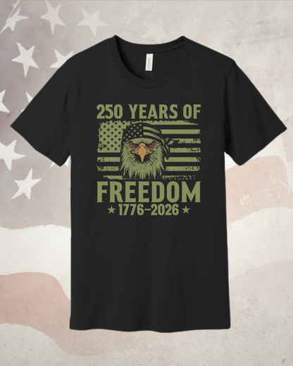 The "250 Years of Freedom" Bad To The Bone Eagle Tee