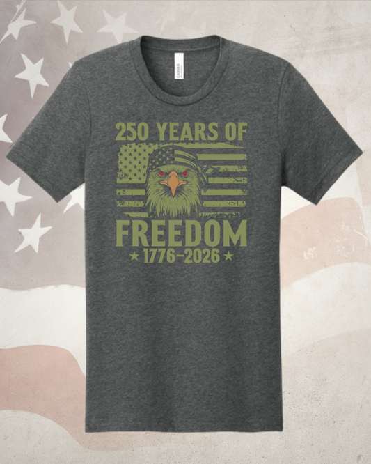 The "250 Years of Freedom" Bad To The Bone Eagle Tee