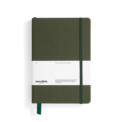 The Daily Planner - Hardcover with Library Buckram Cover: Blossom