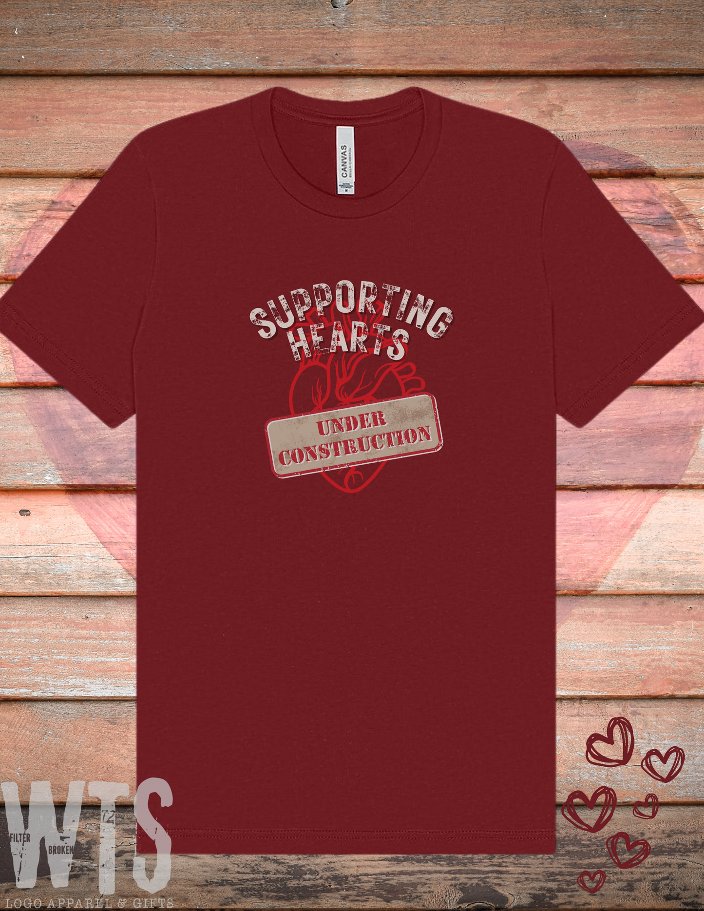 Supporting Hearts Under Construction