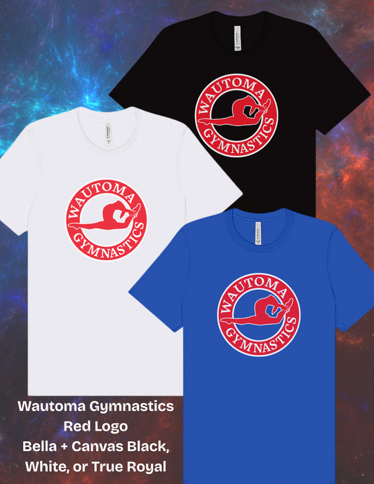 Wautoma Gymnastics Red Logo