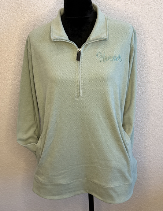 1/4 Zip Hornets Embroidered Fleece