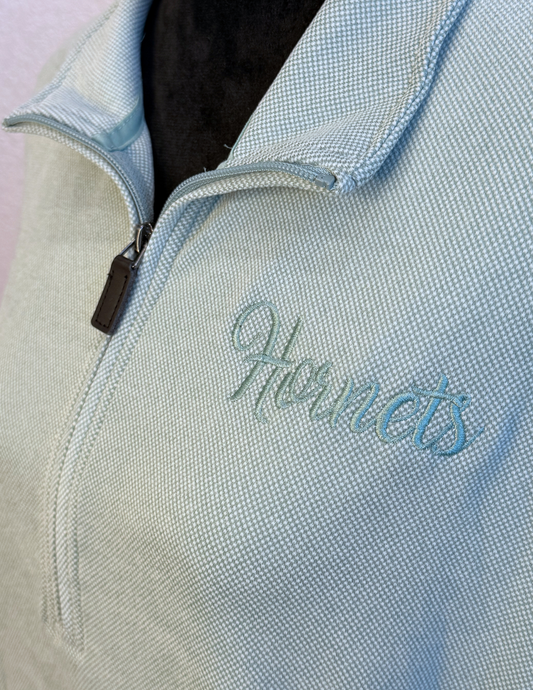 1/4 Zip Hornets Embroidered Fleece