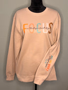 Focus on the step in front of you on peach