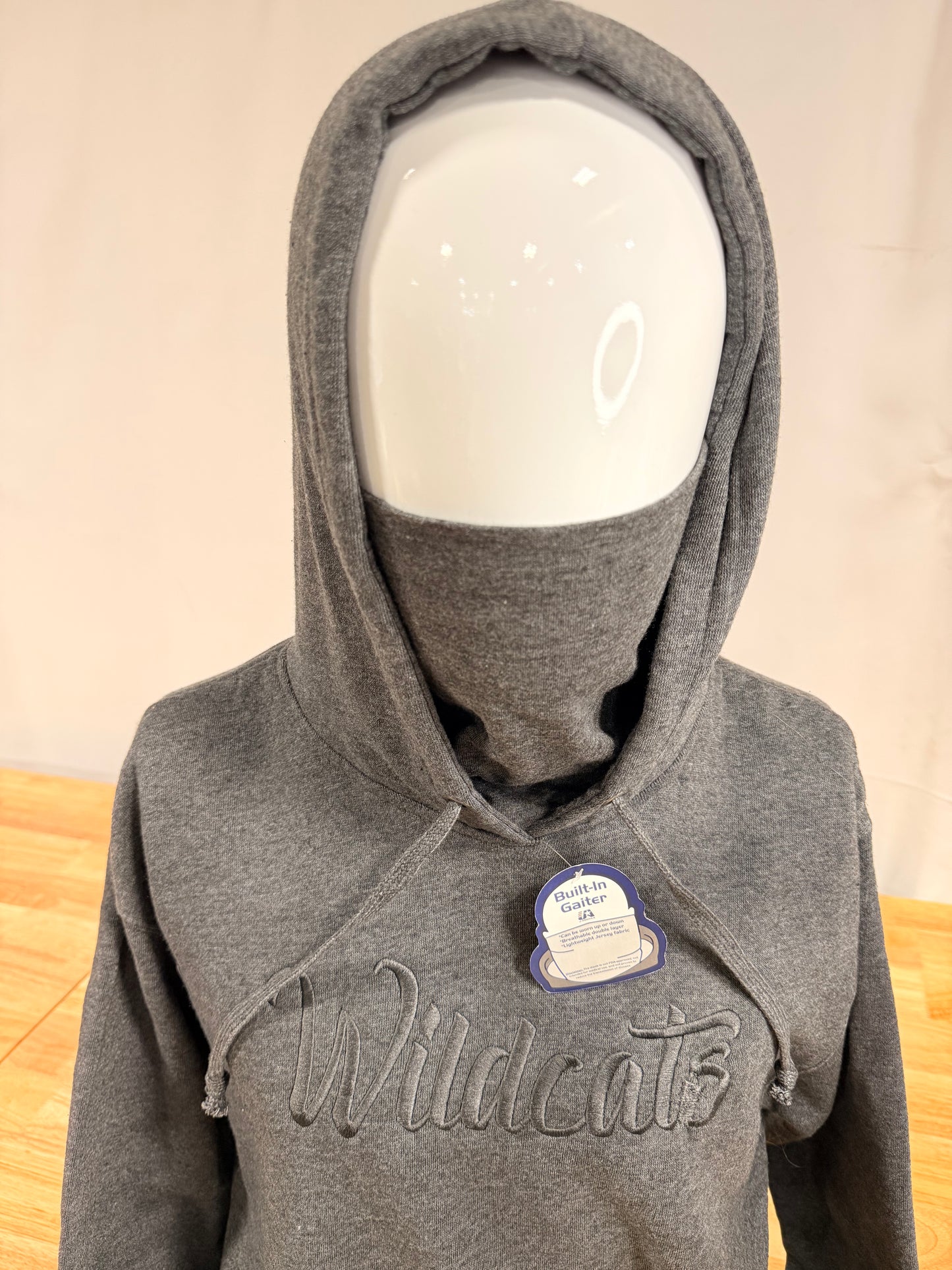 J.America  Wildcats Embroidered Gaiter Hoodie
