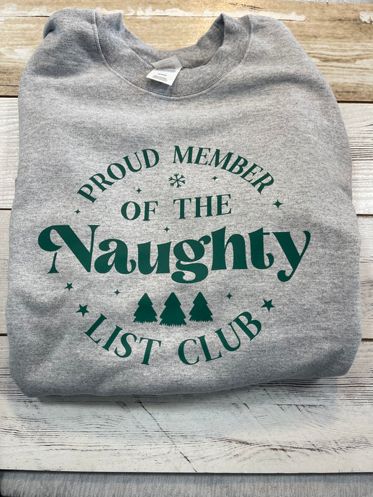 Proud member of the naughty list club hoodie