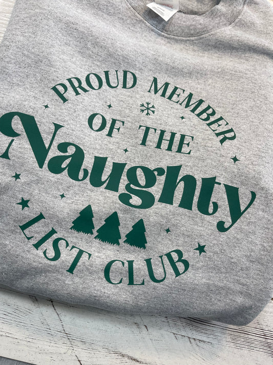 Proud member of the naughty list club hoodie