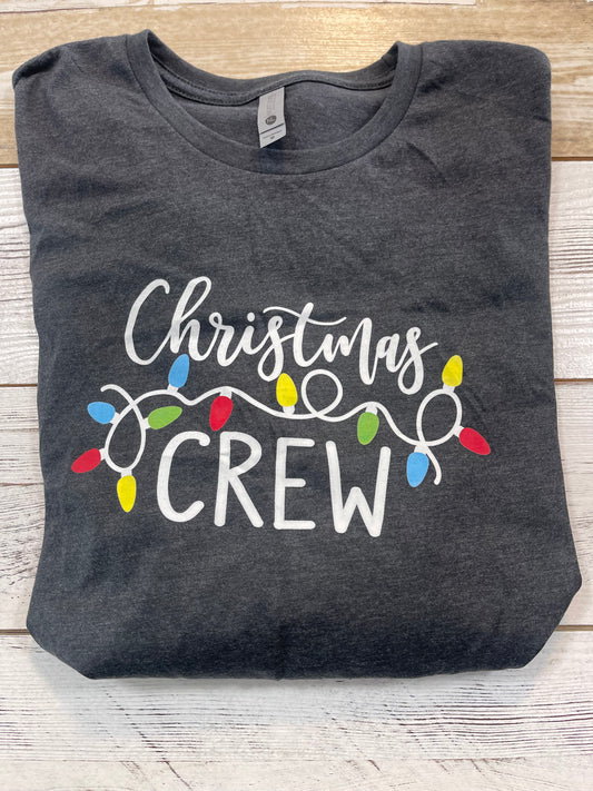 Christmas crew long sleeve- black