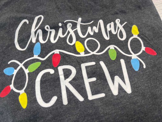 Christmas crew long sleeve- black