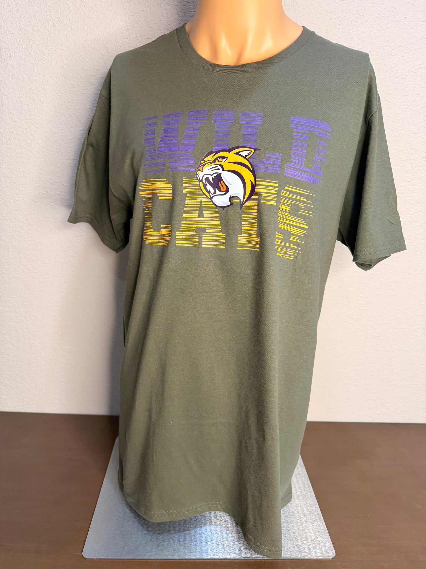 Fierce Wild Cats Mascot Graphic Tee