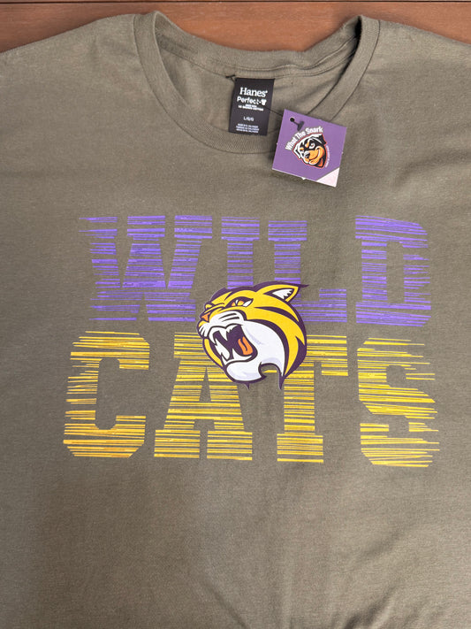 Fierce Wild Cats Mascot Graphic Tee