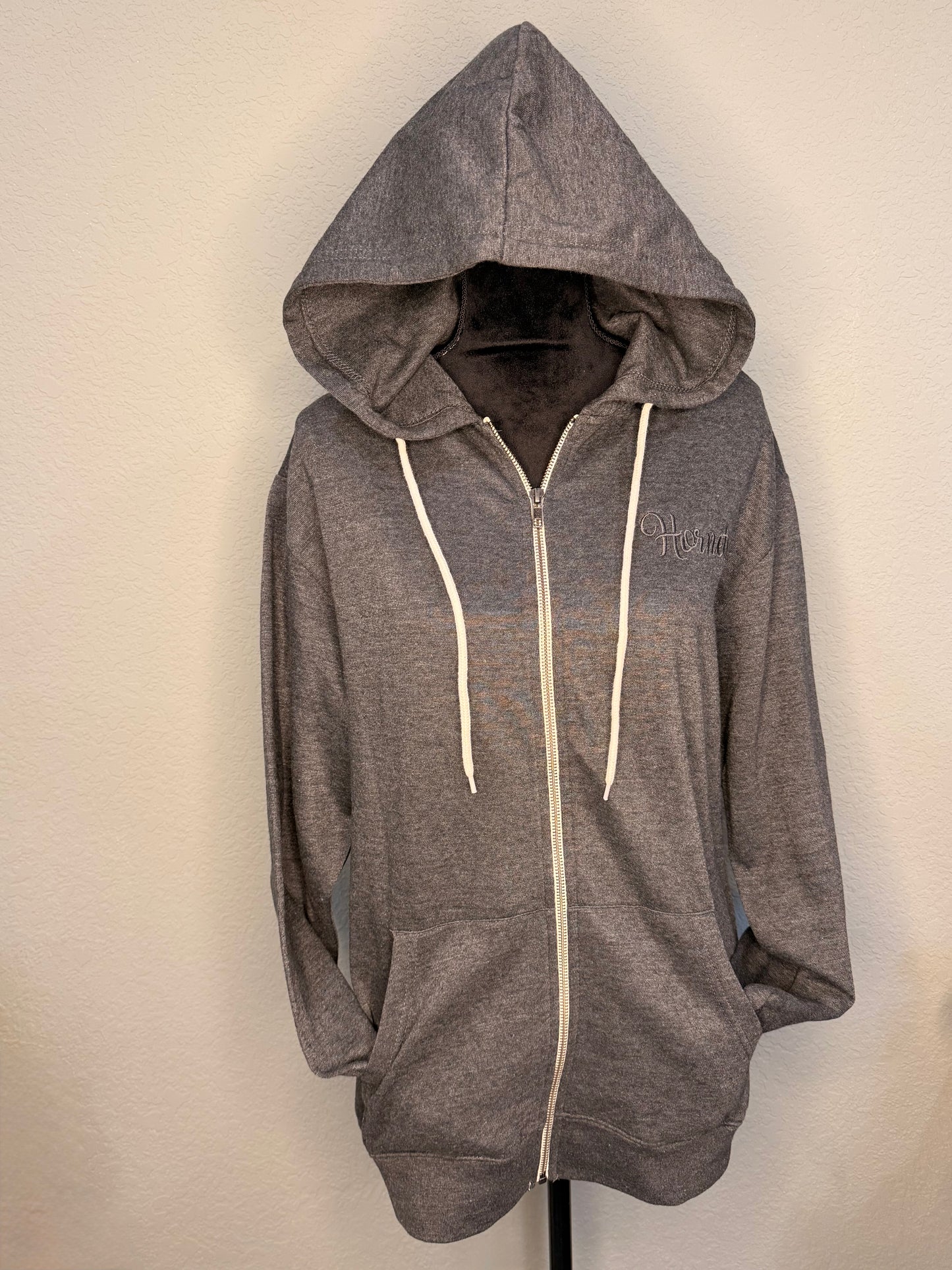 Full Zip Hornets Embroidered Hoodie