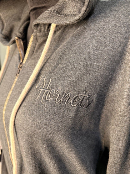 Full Zip Hornets Embroidered Hoodie