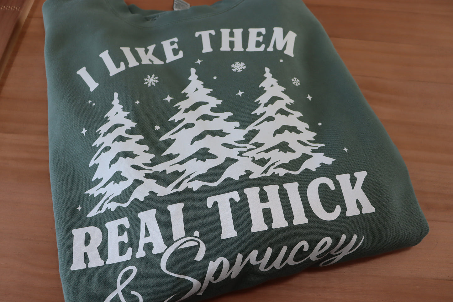 I like them real thick and sprucey crewneck