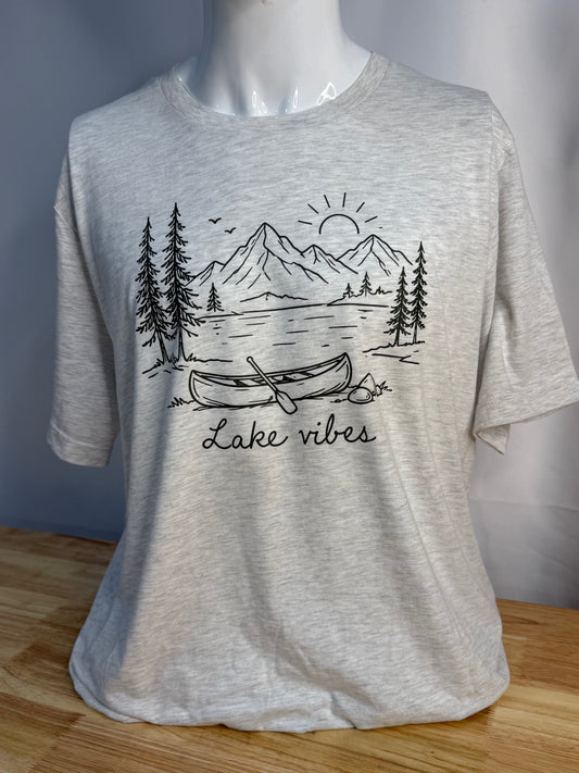 Lake Vibes Line Art Tee
