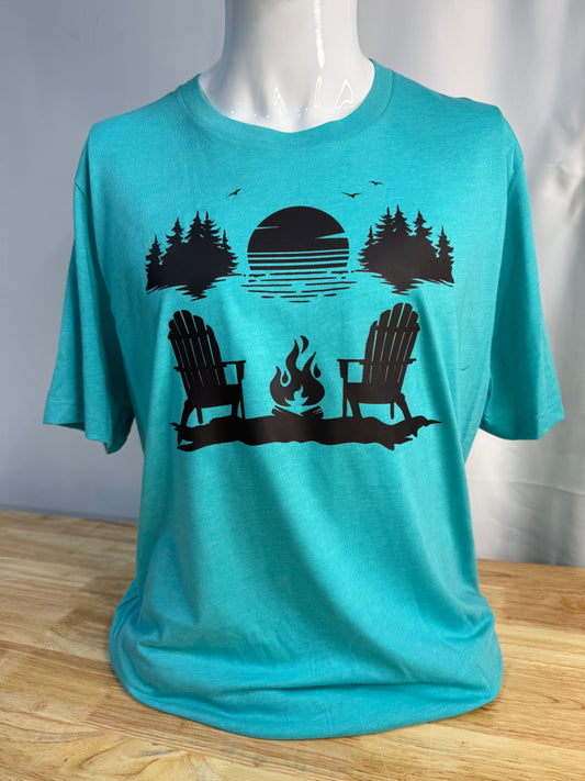 Lakeside Campfire Graphic Tee