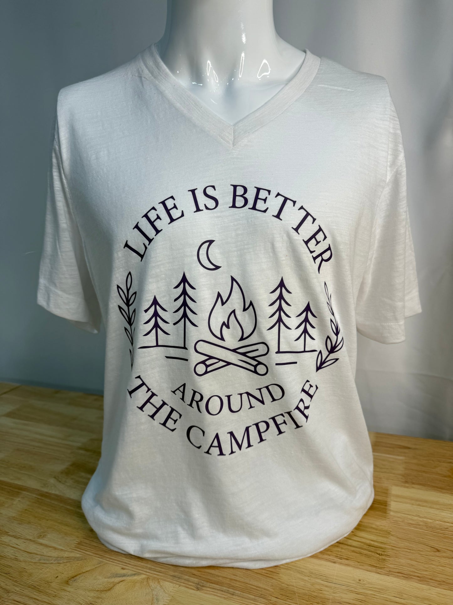 Life is Better Around the Campfire V-Neck