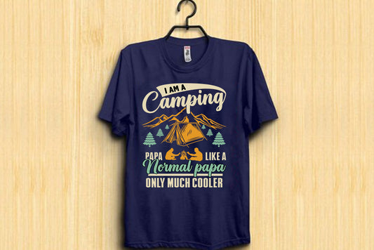 I am a camping papa like a normal papa only much cooler t-shirt