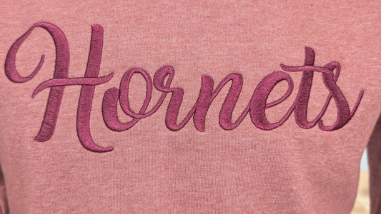 Red District Hornets Embroidered Hoodie