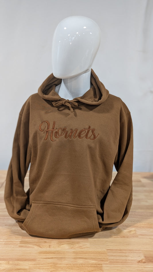 Brown District Hornets Embroidered Hoodie